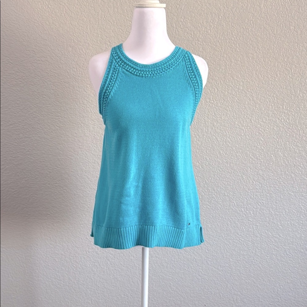 Tommy Hilfiger Blue knit Tank Top XL - Picture 2 of 5